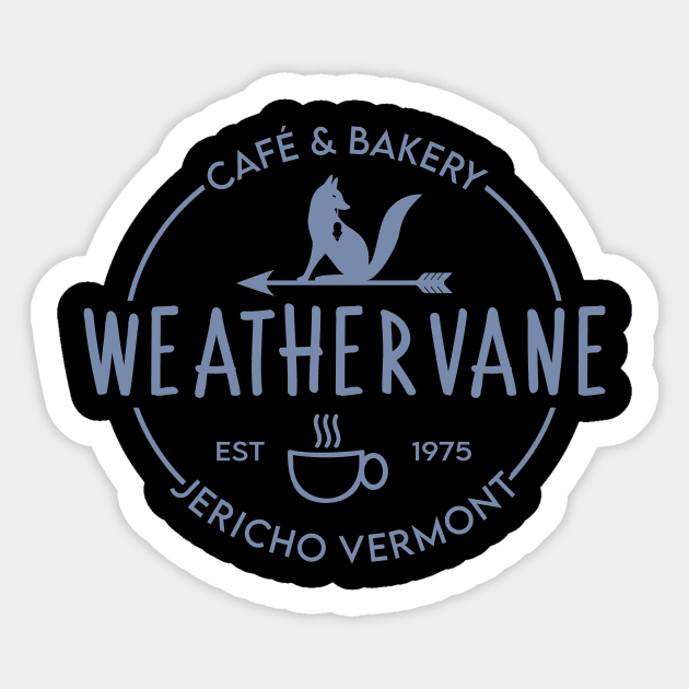 Weathervane Cafe & Bakery Wednesday Sticker TeePublic
